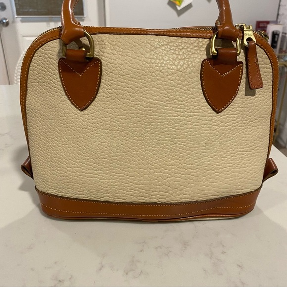 Dooney & Bourke Tan and Cream Satchel, EUC - Picture 7 of 16